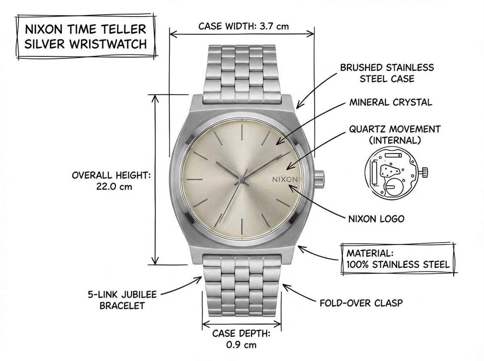 Nixon Men's A045-511 Stainless Steel Analog Gold Dial Watch - photo 4
