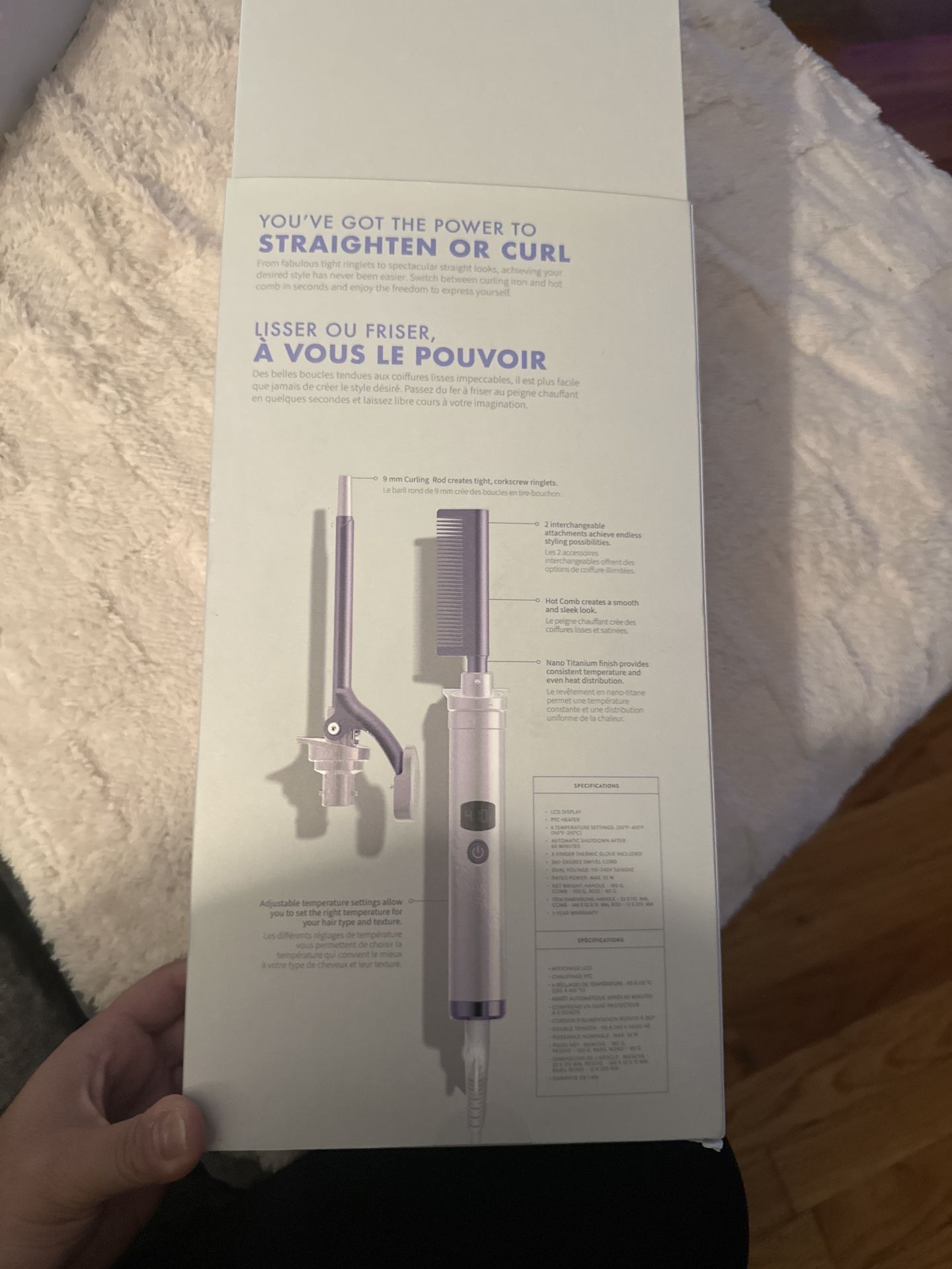 MONAT Sleek & Curled Interchangeable Hot Comb & Curling Rod - photo 5