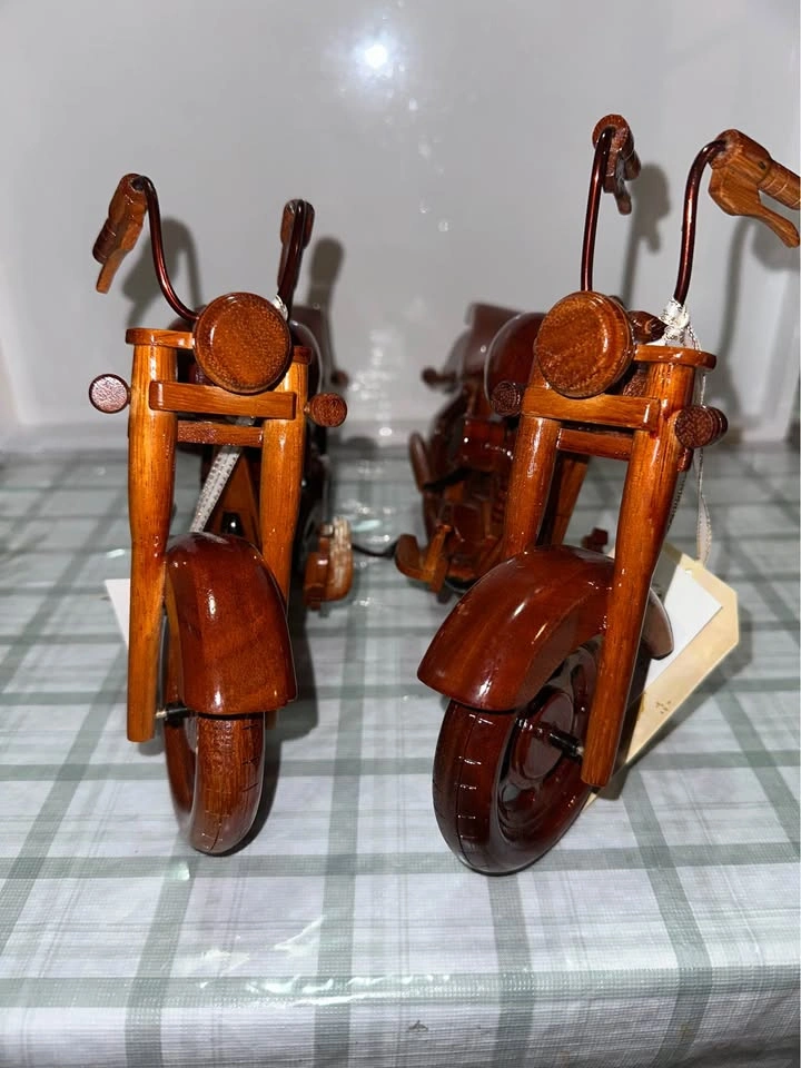 Homesense Wooden Motorcycle Decor Set of 2 - photo 2