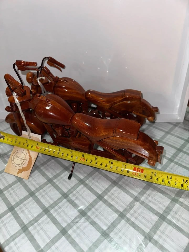 Homesense Wooden Motorcycle Decor Set of 2 - photo 3