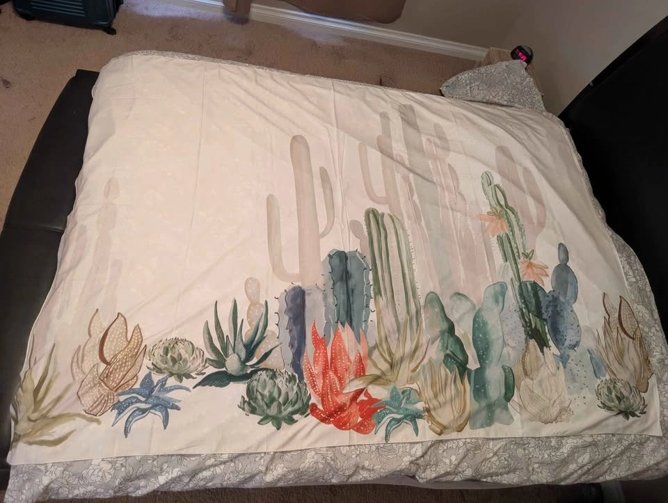 Cactus & Succulent Watercolor Wall Tapestry - photo 3