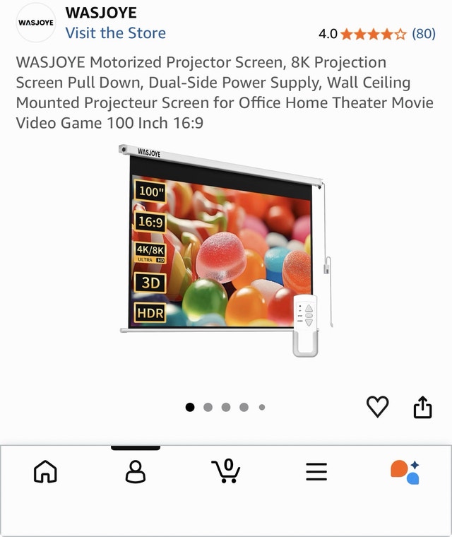 Brand new sealed Motorized Projector Screen 100inch