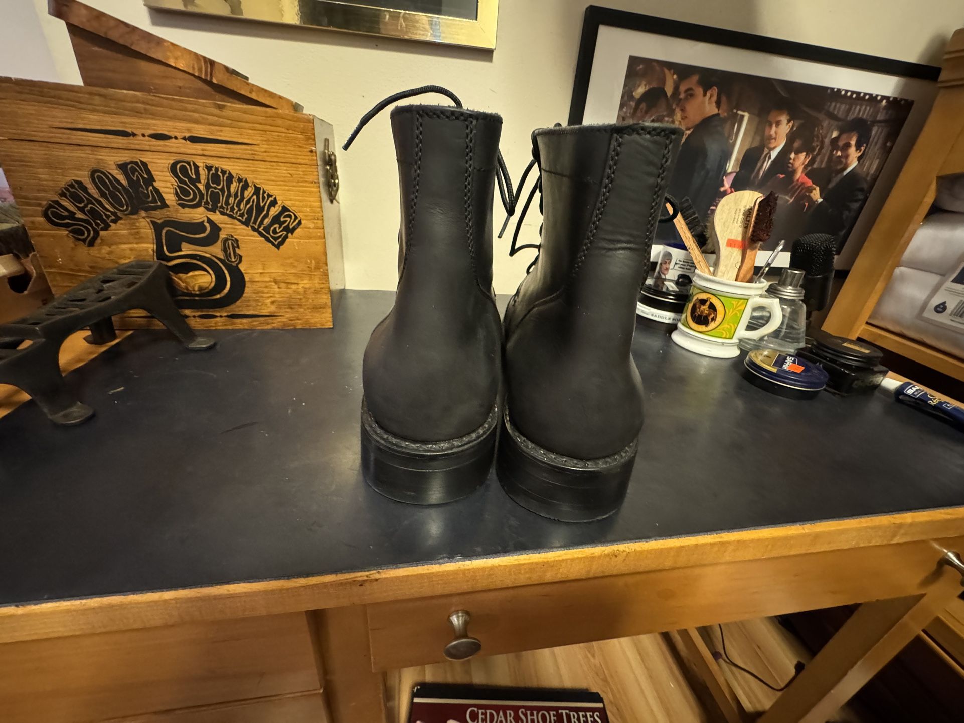 Men’s Boots Size 16. Thursday Boots “Captain” – Black Leather - photo 5