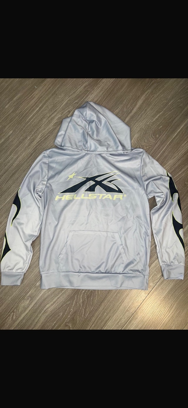 Brand New Hellstar Grey Graphic Hoodie