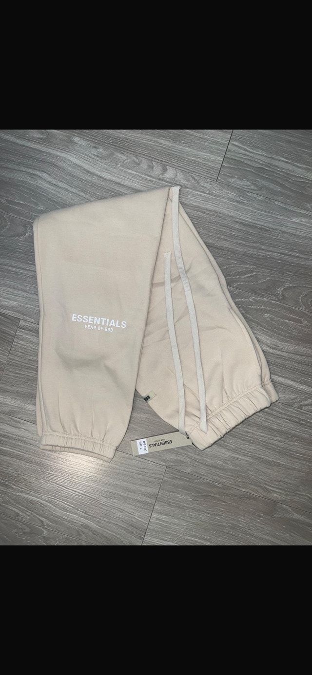 Brand New Essentials Fear of God Cream Pants Size L