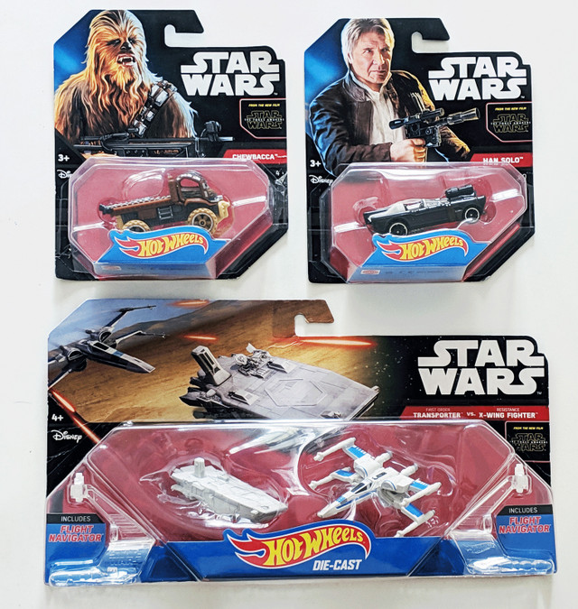 Hot Wheels - Star Wars - Diecast Vehicles - $20 Each
