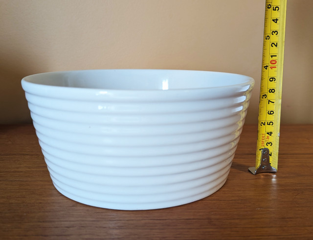 3 Ribbed Ceramic Bowls - photo 5
