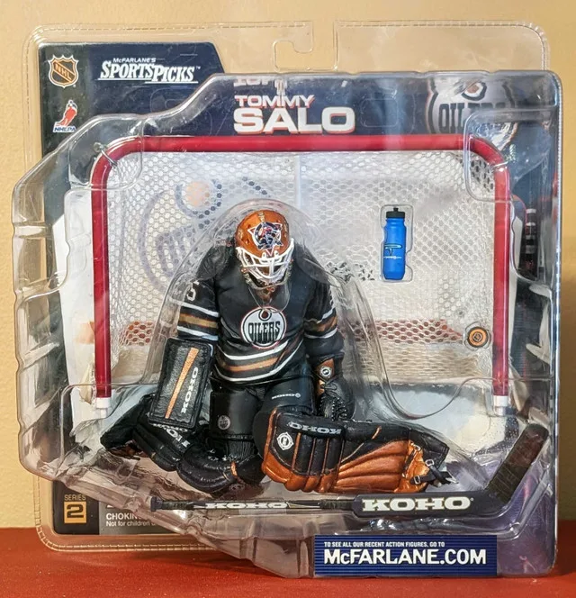 McFarlane Tommy Salo Oilers Black Jersey Figure thumbnail
