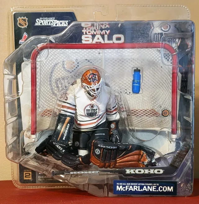 McFarlane Tommy Salo Edmonton Oilers White Jersey thumbnail