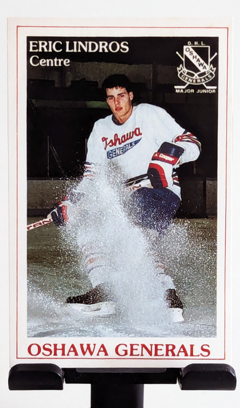 1989 P.L.A.Y 31 ERIC LINDROS - OSHAWA GENERALS CARD