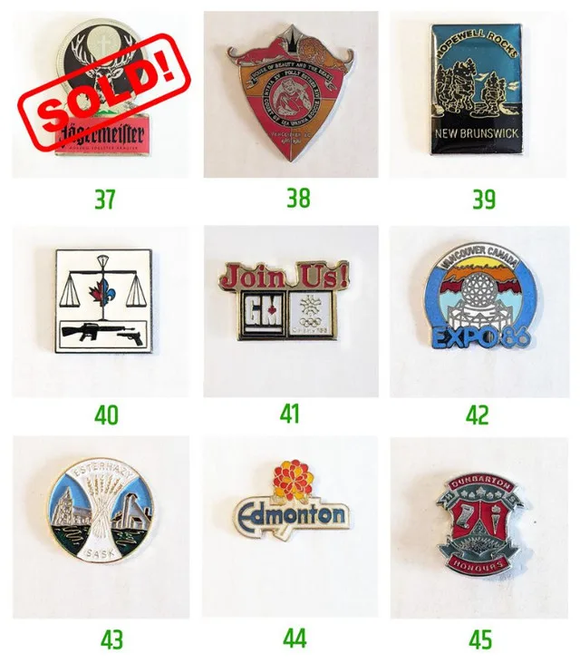 Vintage Collectable Lapel / Hat / Tack Pins - $5 each image indicator(5)