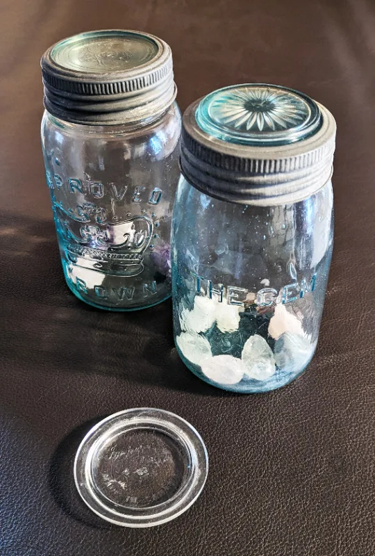Improved Gem - Vintage Glass Canning Jar Lid thumbnail