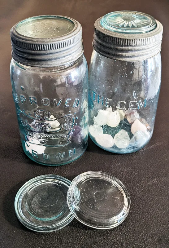 Early Crown - Vintage Glass Canning Jar Lid thumbnail