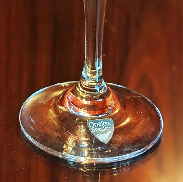 Set of 2 Orrefors Crystal Helena Wine Glasses image indicator(2)