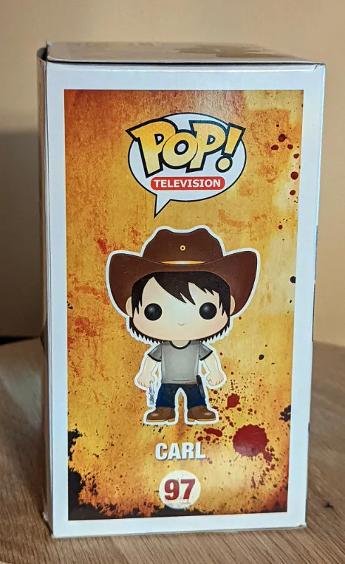 NEW - RARE - 2014 - Funko Pop! The Walking Dead - Carl 97 - Vaul image indicator(2)
