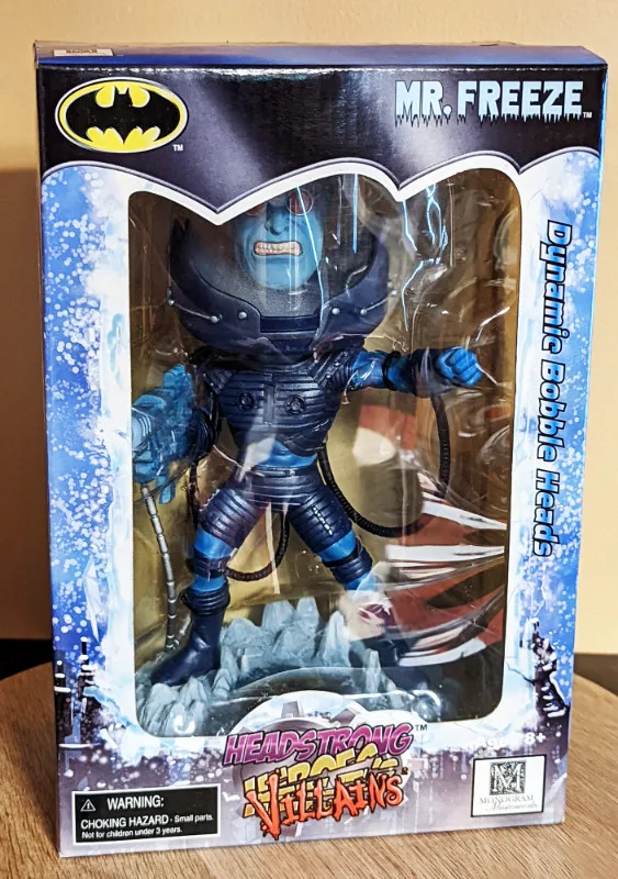 NEW - RARE - 2004 - Headstrong Heroes - Mr. Freeze - Dynamic Bob thumbnail