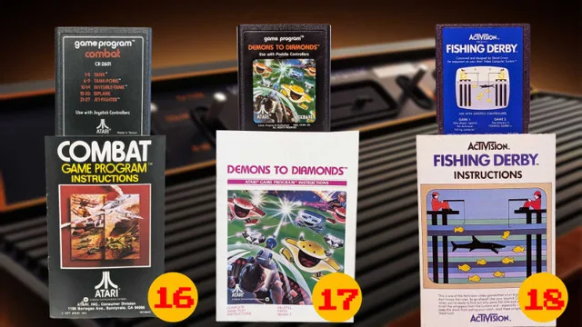 Atari 2600 Game Cartridges & Manuals image indicator(7)