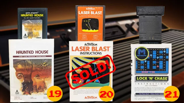 Atari 2600 Game Cartridges & Manuals image indicator(8)