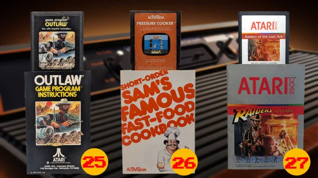 Atari 2600 Game Cartridges & Manuals image indicator(10)