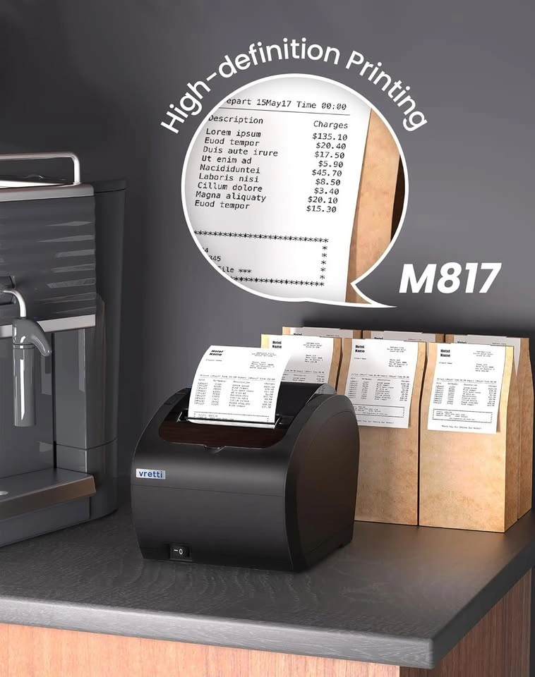 New Vretti Thermal Receipt Printer 80mm POS $120 value - photo 3