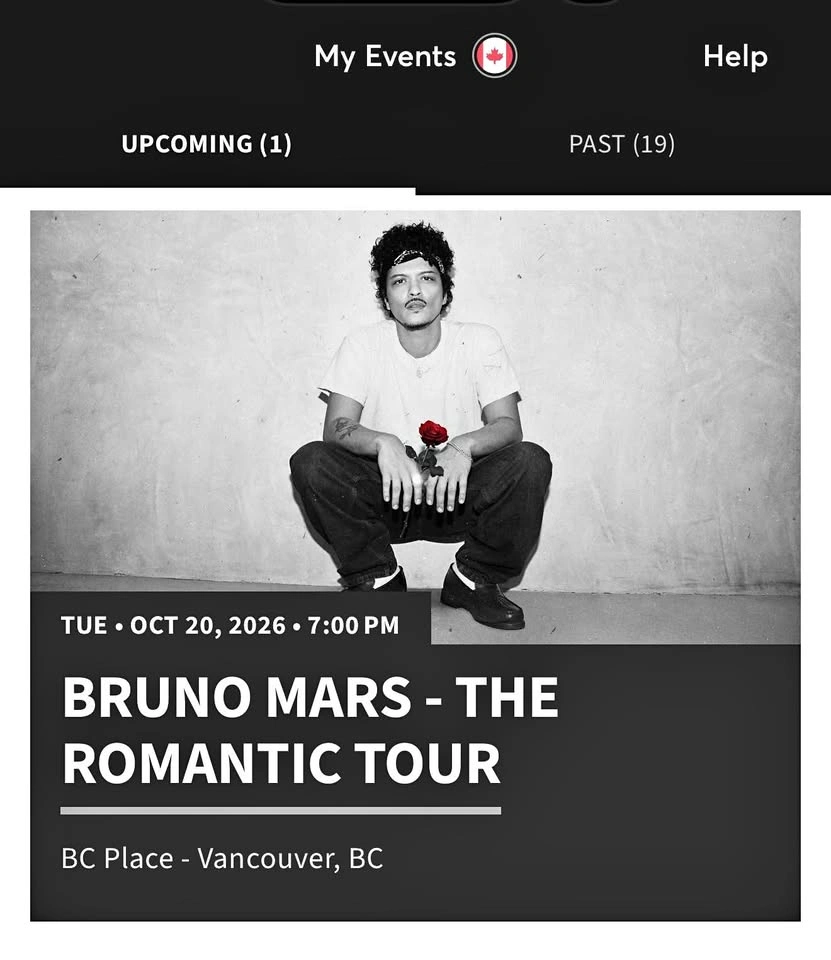Bruno Mars Oct 20th (2 tickets)