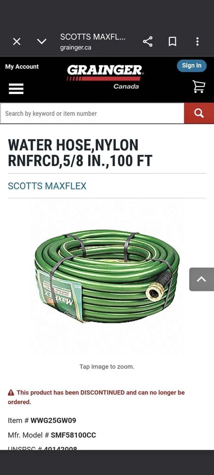 Scotts MaxFlex Water Hose 5/8 inch 100 ft