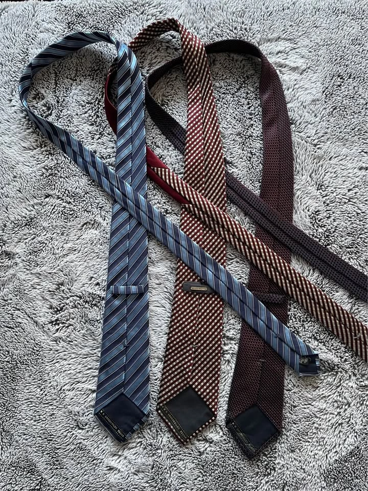 90s Vintage Men’s Ermenegildo Zegna Silk Ties - Immaculate - photo 3