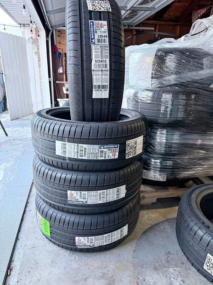 Pay Now 🔥600$🔥 New🔥 Michelin Pilot Sport EV tires265/45R20