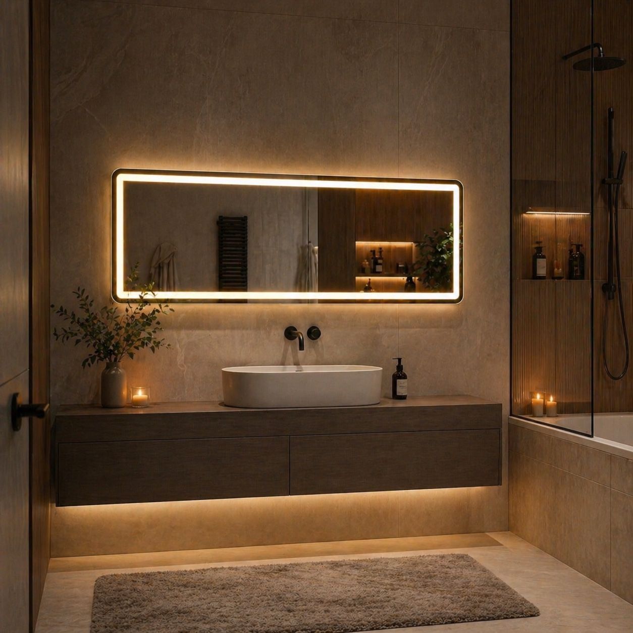 Full Length LED Mirror 71"x26" – Bright, Modern & Stylish - photo 3