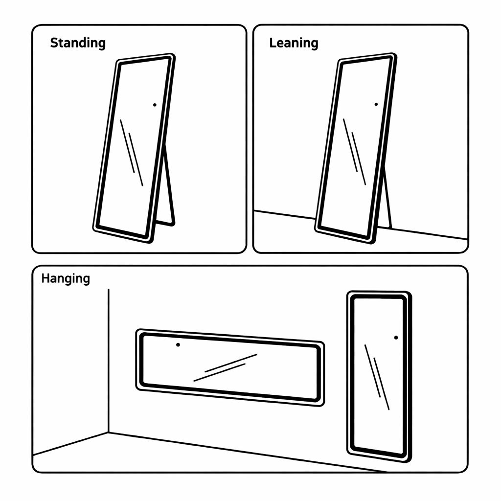 LED Full Length Mirror 64” x 21” with Lights - photo 4