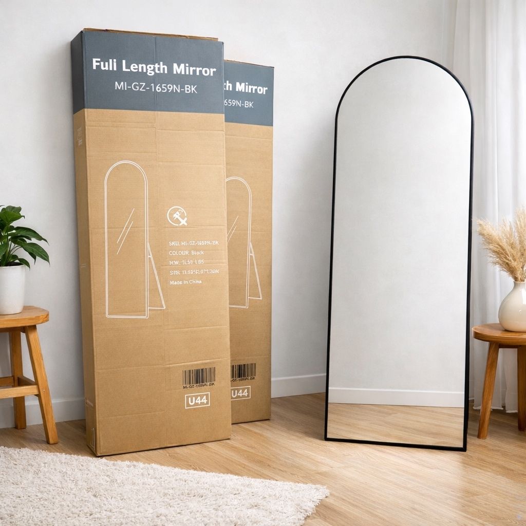 Full Length Mirror Black Frame