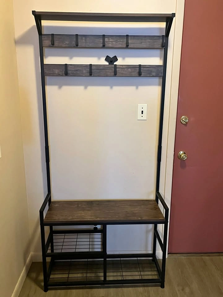 Coat Rack – Dark Brown Rustic