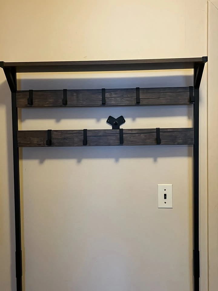 Coat Rack – Dark Brown Rustic - photo 3