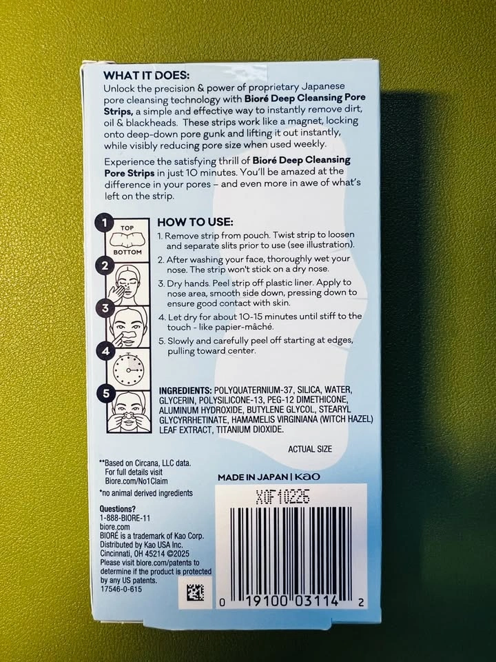 Biore Deep Cleansing Original Pore Strips (14 Strips) - photo 2