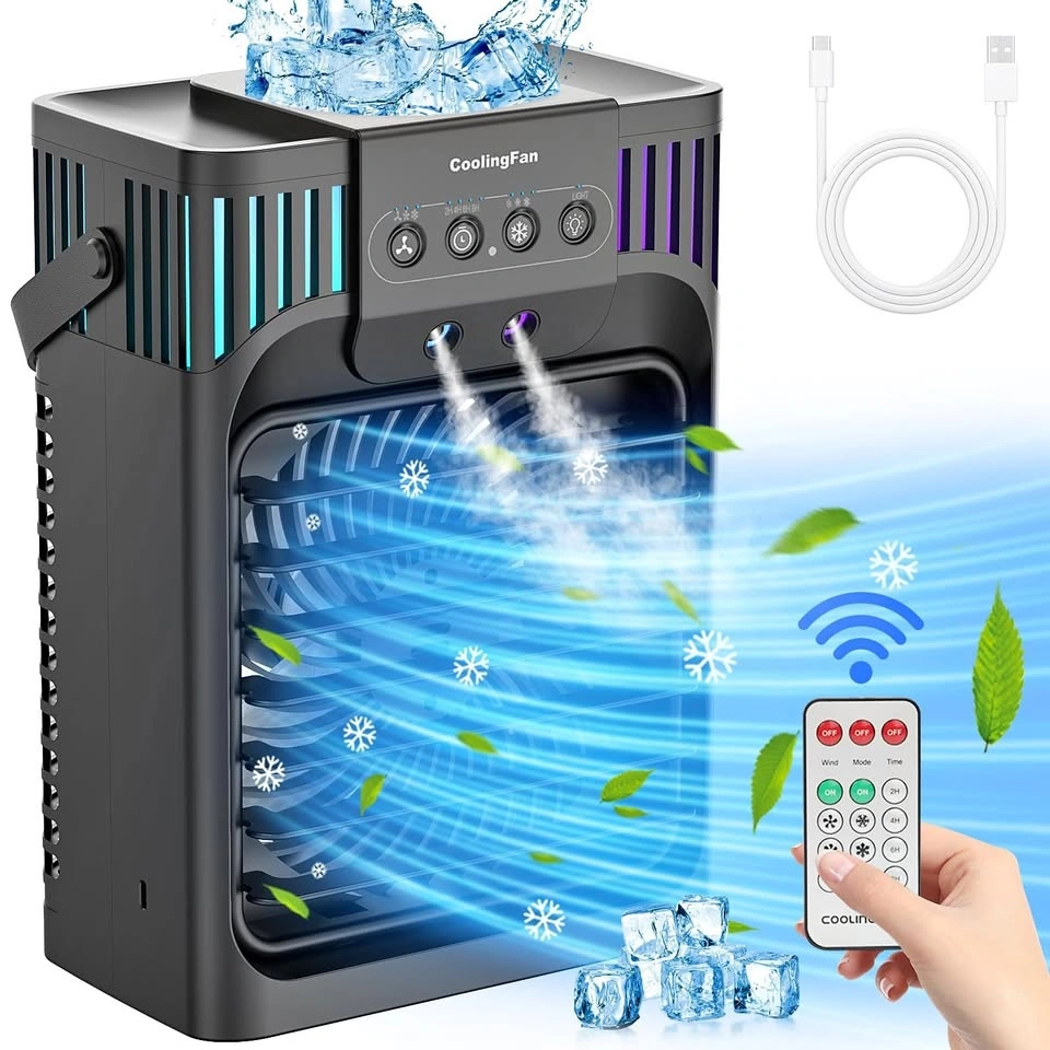 4-in-1 Portable Evaporative Air Cooler w Remote