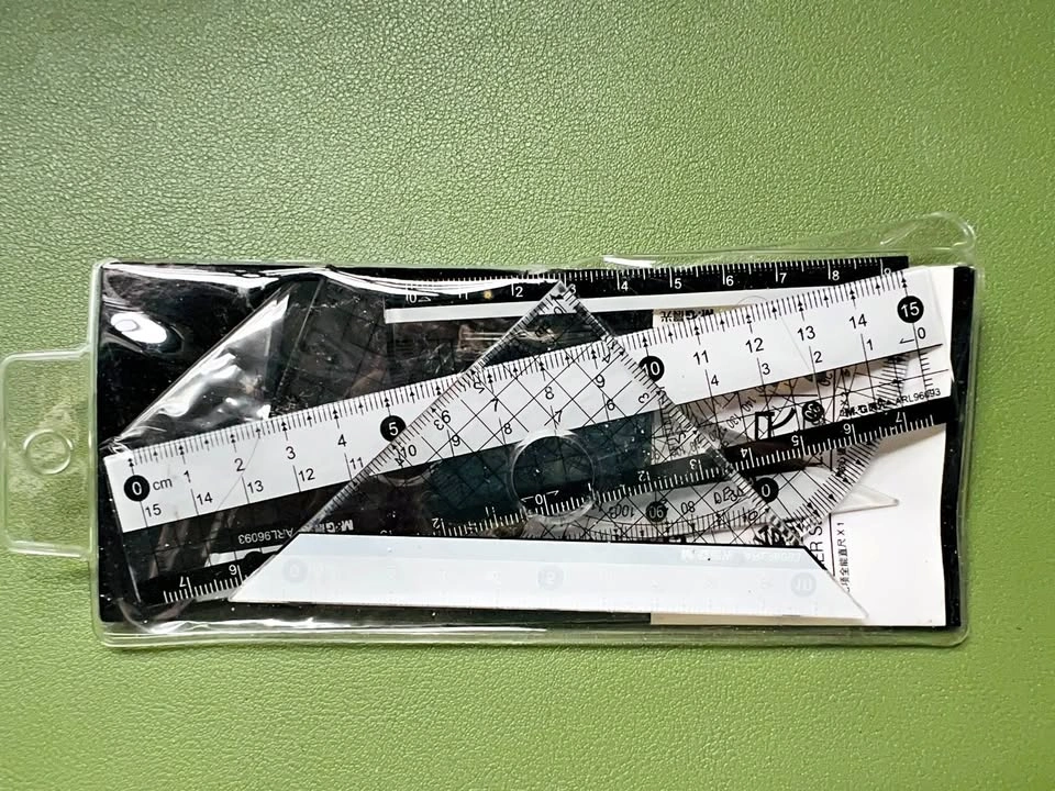 New M&G Geometry Set Rulers Protractors in Package