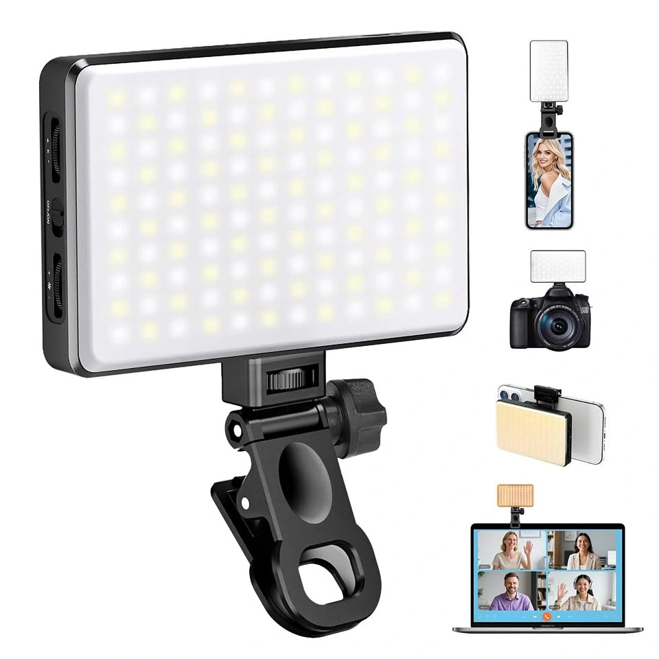 Portable Bi-color LED Video Light for Phone Camera Laptop