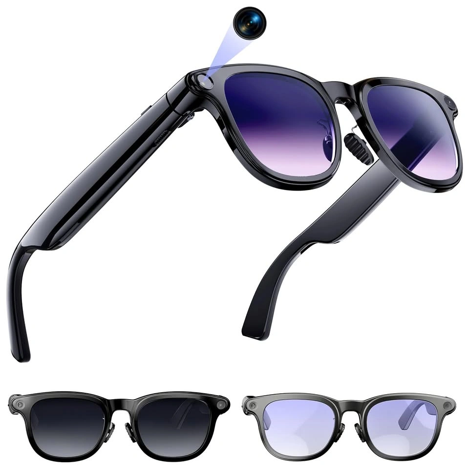 AI Smart Glasses with Camera, 8MP, 4K HD Video