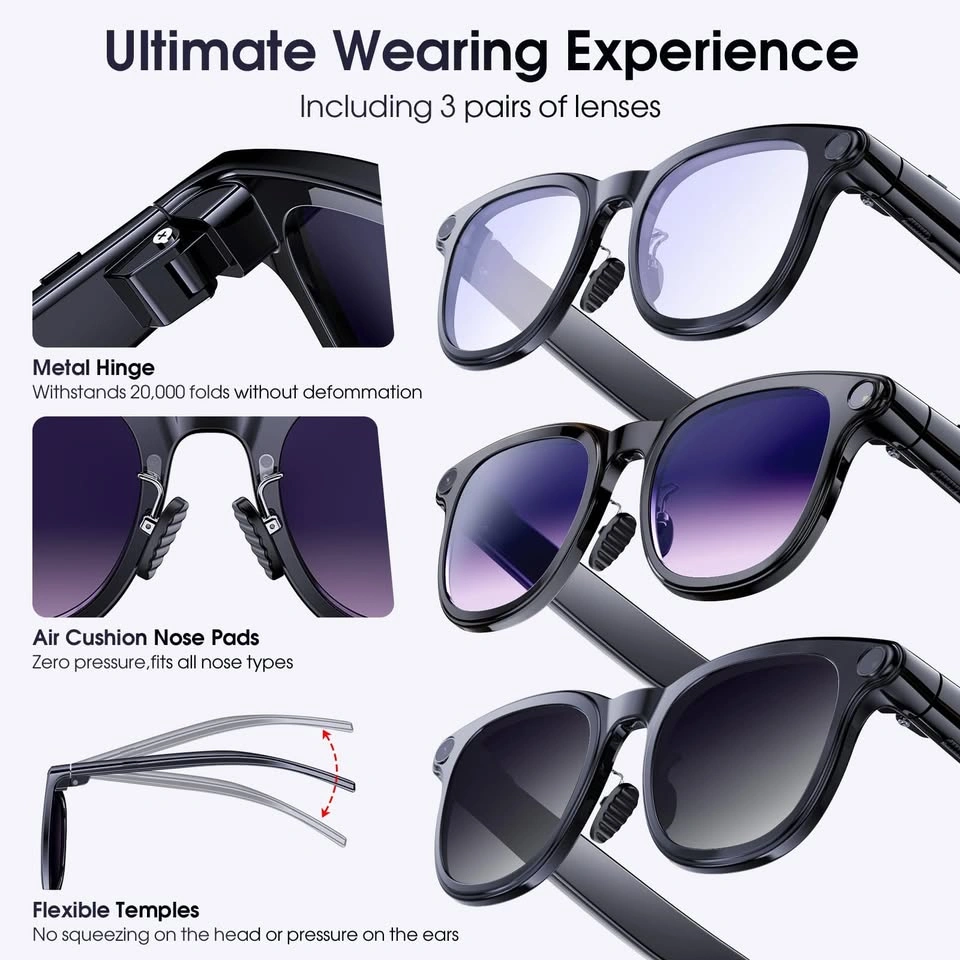 AI Smart Glasses with Camera, 8MP, 4K HD Video - photo 2