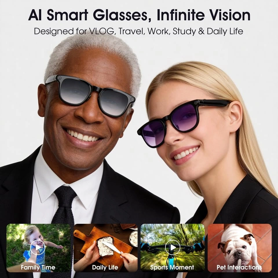 AI Smart Glasses with Camera, 8MP, 4K HD Video - photo 5