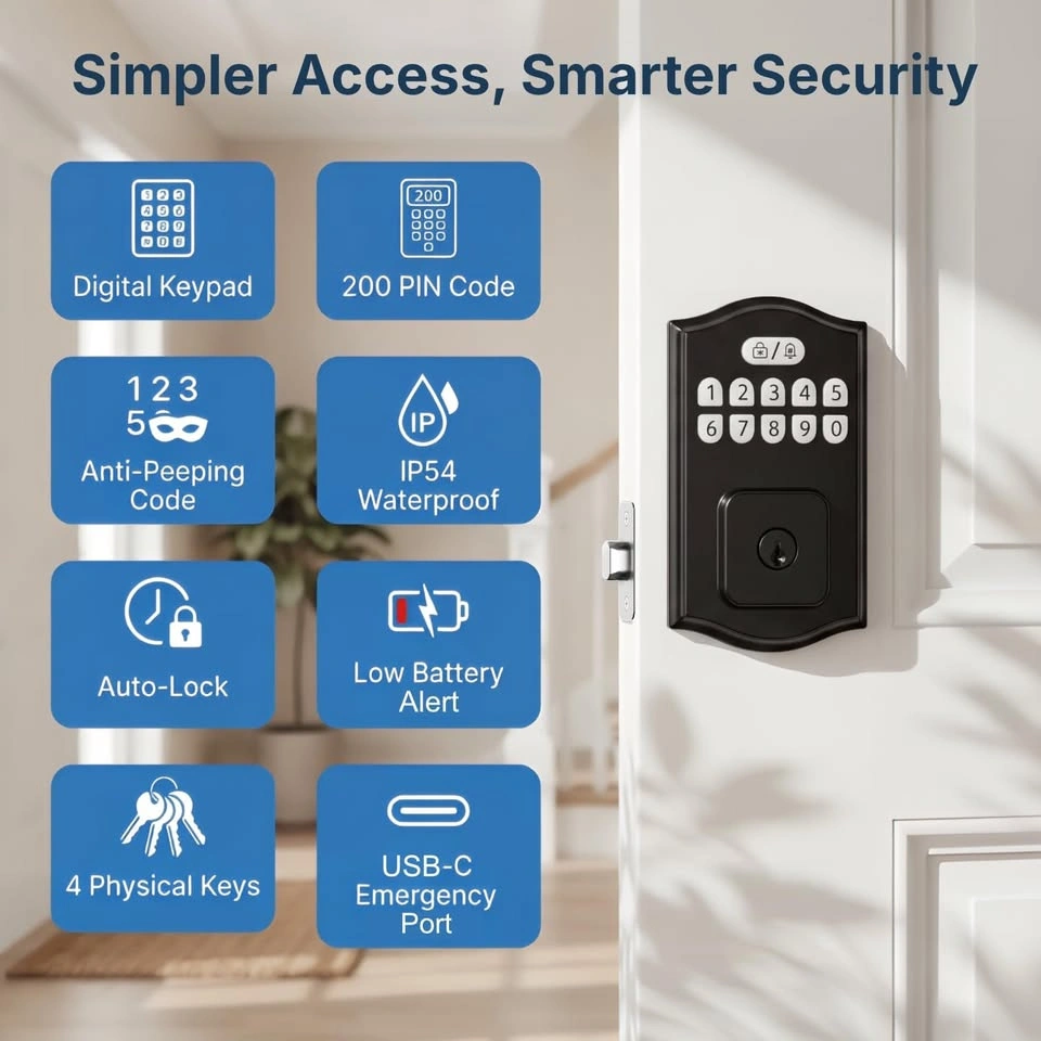RUIKANG POWER Keyless Entry Door Lock - photo 2