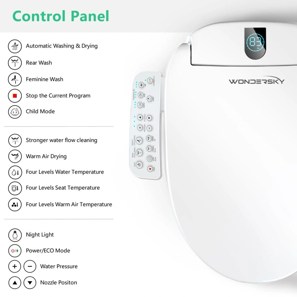 WONDERSKY Elongated Bidet Toilet Seat - photo 2