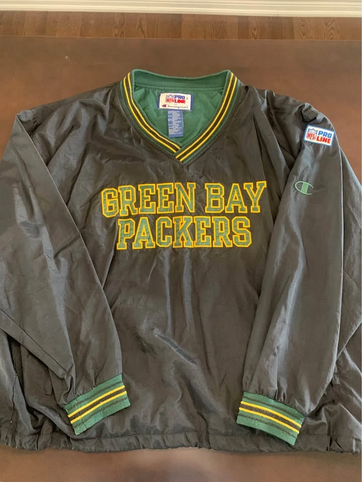 Vintage Green Bay Packers Pullover Jacket XXL - photo 2