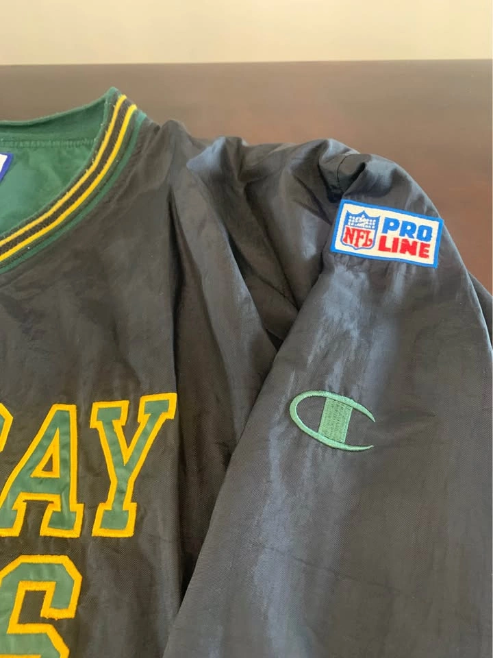 Vintage Green Bay Packers Pullover Jacket XXL - photo 3