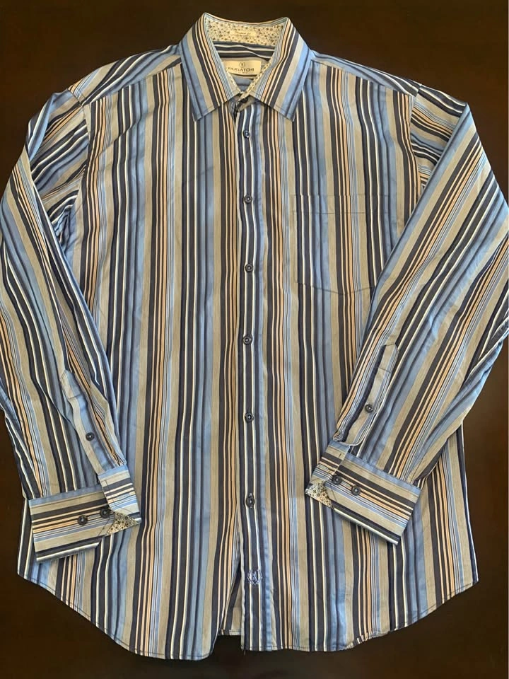 Bugatchi Uomo Striped Dress Shirt XL - photo 2