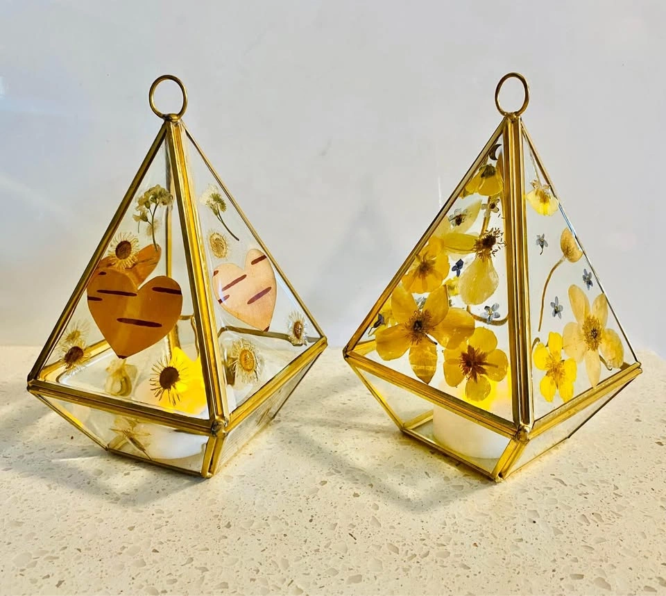 Pressed Flower Mini Fairy Lanterns 🧚🏼‍♀️🌸