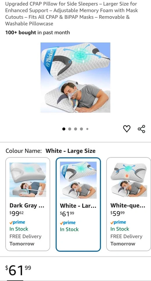 Ergonomic Memory Foam Pillow | New - photo 2