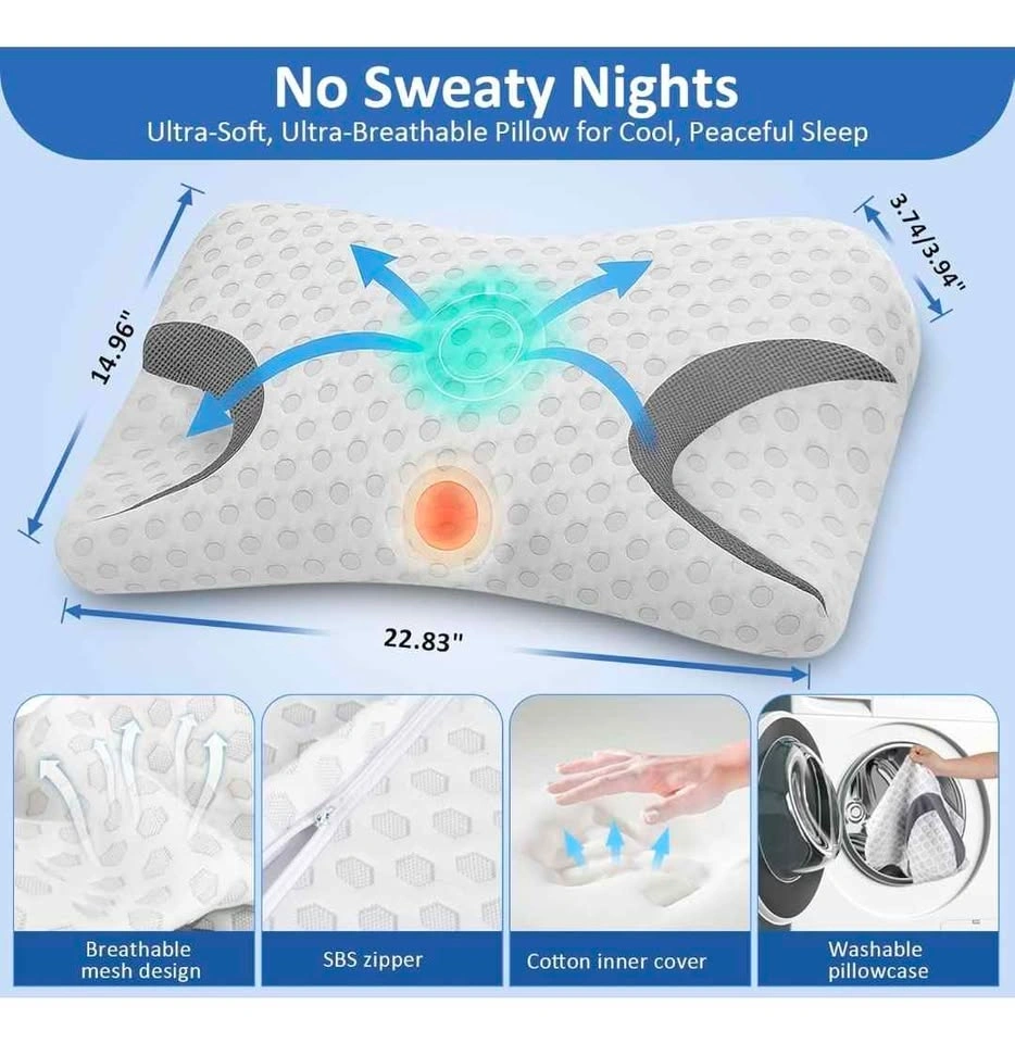 Ergonomic Memory Foam Pillow | New - photo 3