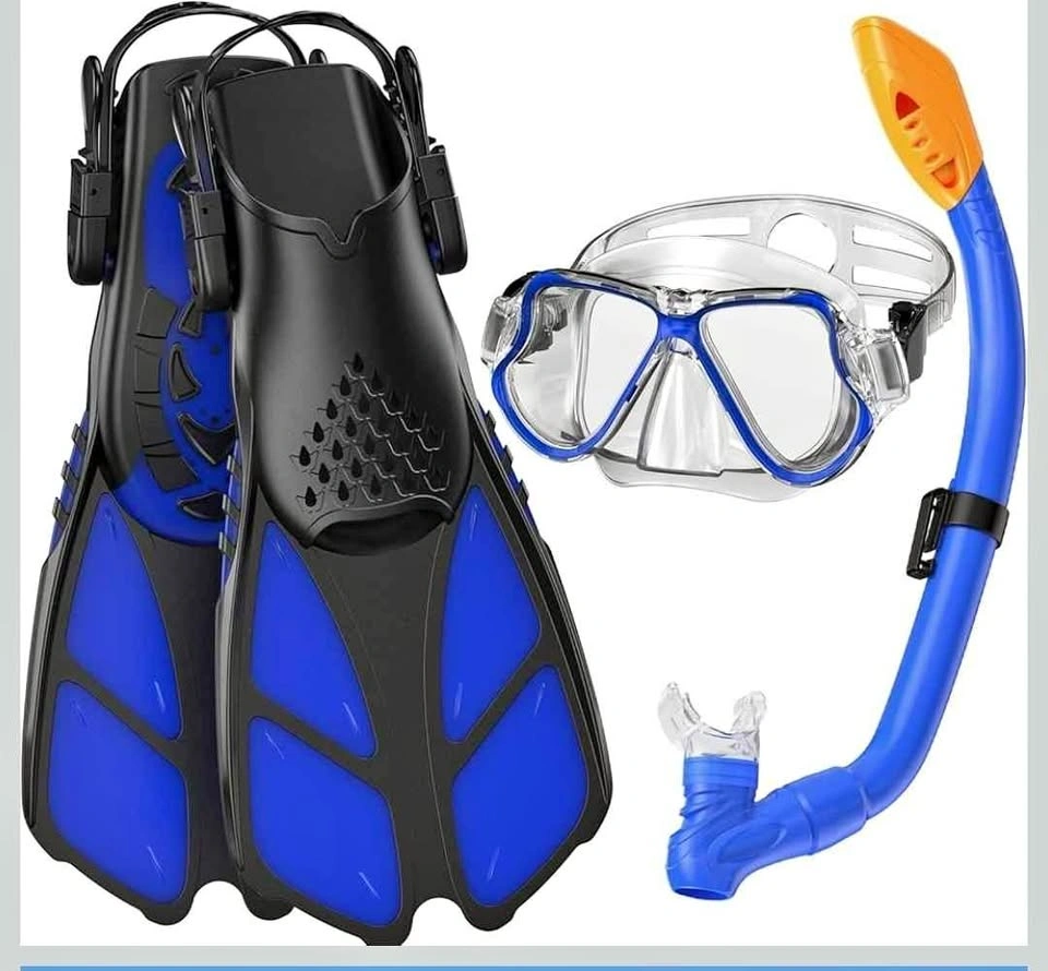 Kids Snorkel Set Blue (Mask + Snorkel + Fins) | Brand New | $30