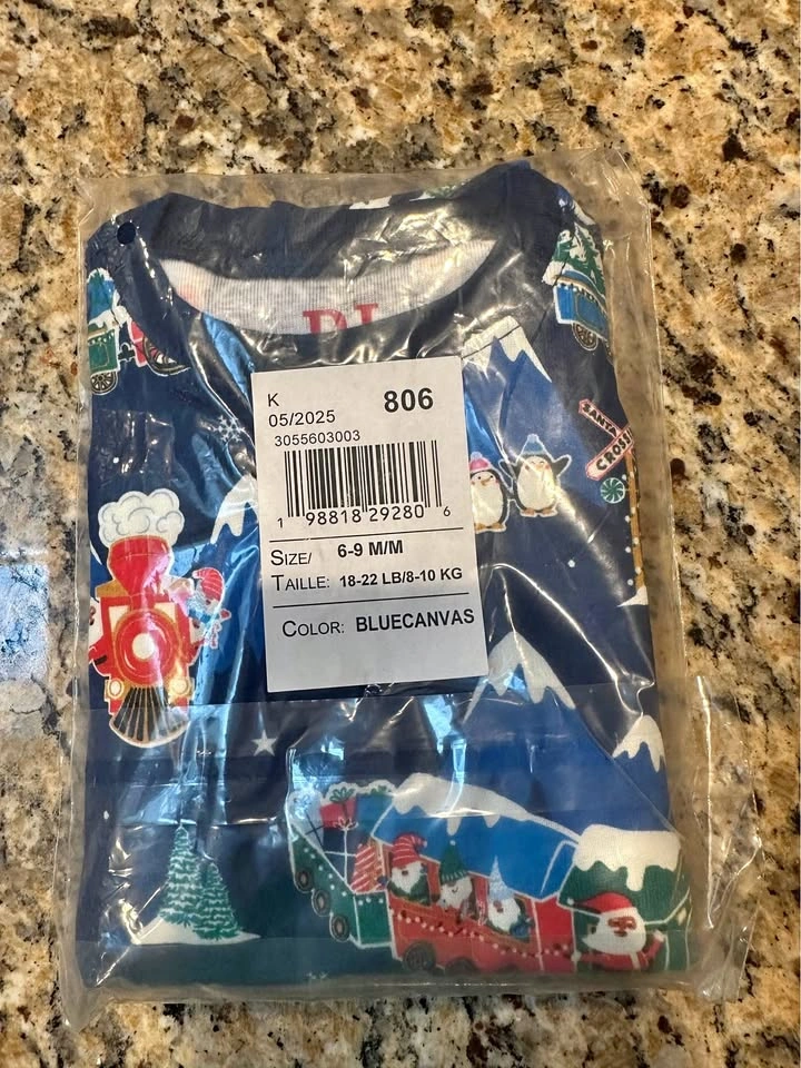 Christmas PJs, Size 6-9 Months